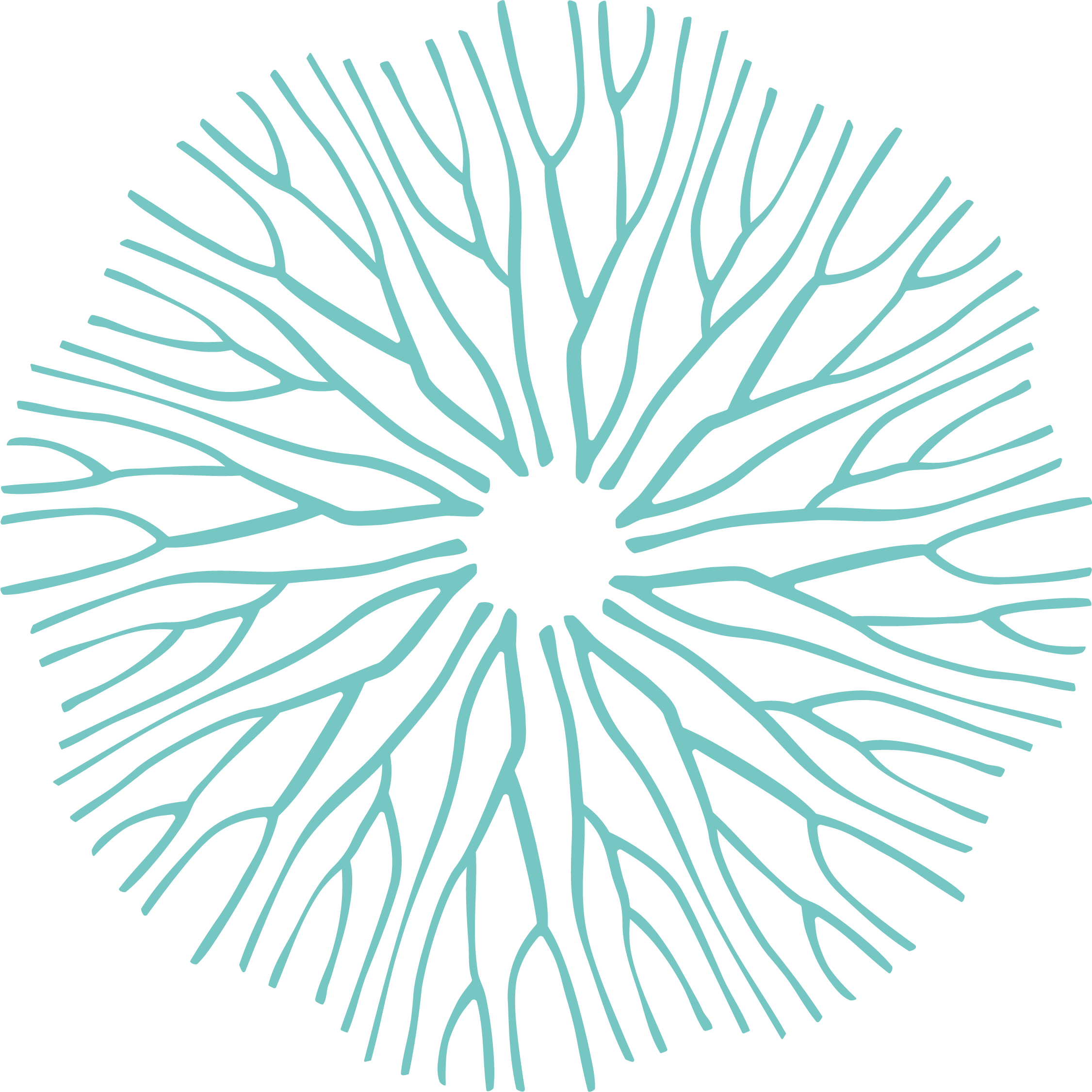 3D-printed clay sculptures in progress on round boards, arranged on wooden tables in a workshop.